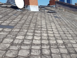 Dachdecker Asbest Wellplatte Dachplatte Eternit 60385